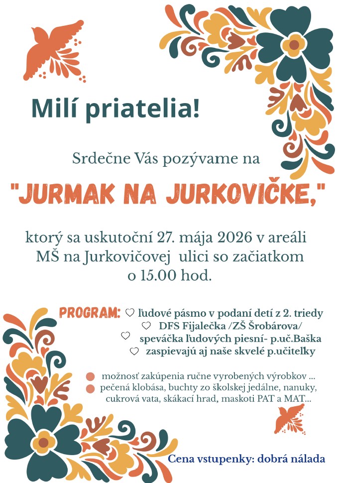 POZV�NKA - JURMAK NA JURKOVI�KE 2026
